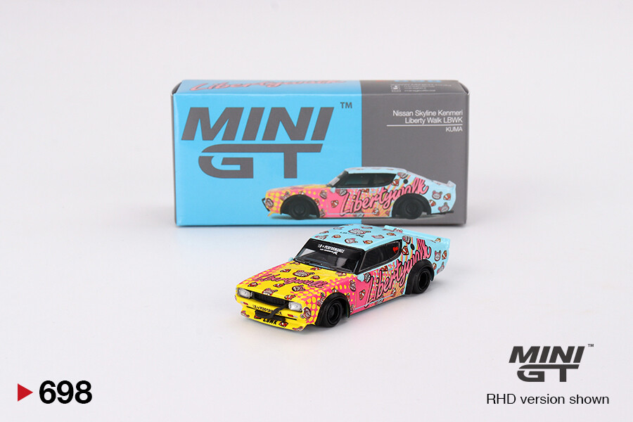 (ÖN SATIŞ) Mini GT 1/64 Nissan Skyline Kenmeri Liberty Walk LBWK KUMA MGT00698 - Thumbnail