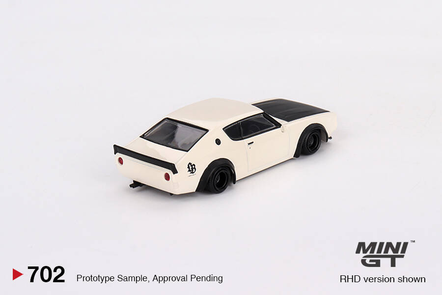 Mini GT 1/64 Nissan Skyline Kenmeri Liberty Walk White MGT00702