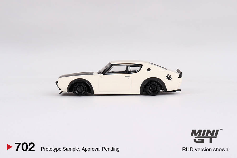 Mini GT 1/64 Nissan Skyline Kenmeri Liberty Walk White MGT00702