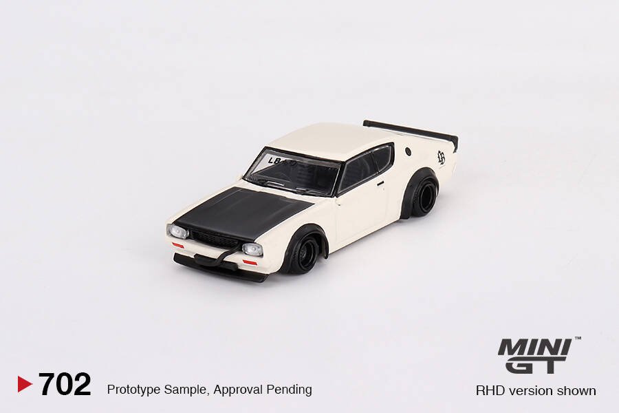 Mini GT 1/64 Nissan Skyline Kenmeri Liberty Walk White MGT00702