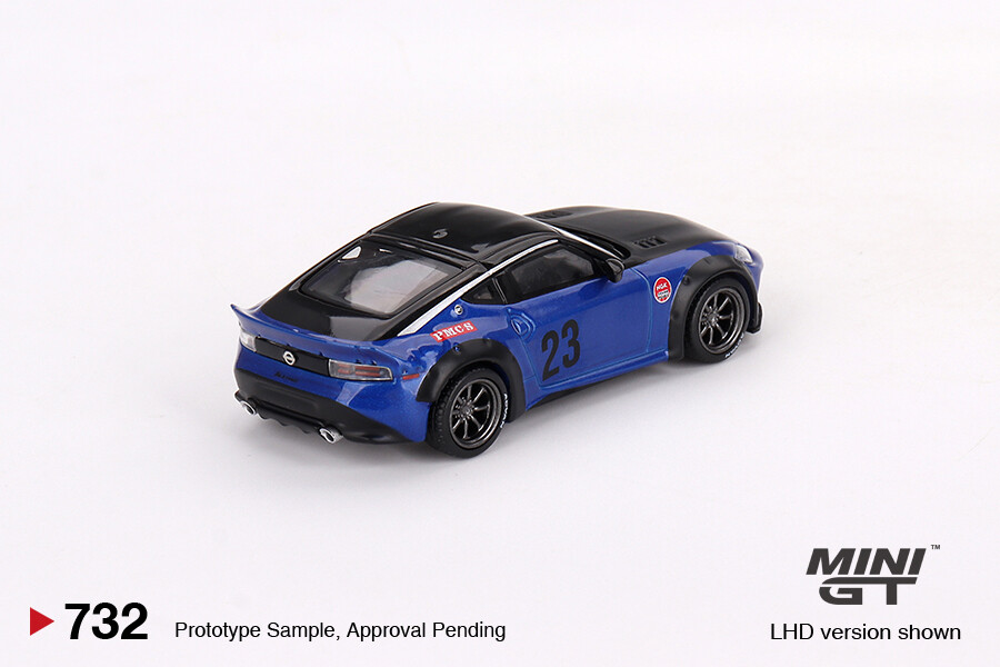 Mini GT 1/64 Nissan Z LB?NATION WORKS Seiran Blue MGT00732 - Thumbnail