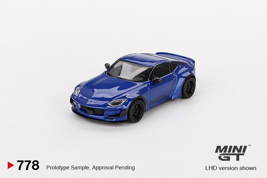 Mini GT 1/64 Nissan Z Pandem Seiran Blue MGT00778 - Thumbnail