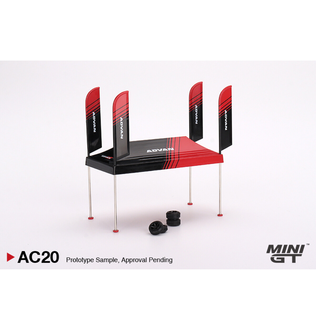 Mini GT 1/64 Paddock Service Tent Set - ADVAN MGTAC20 - Thumbnail