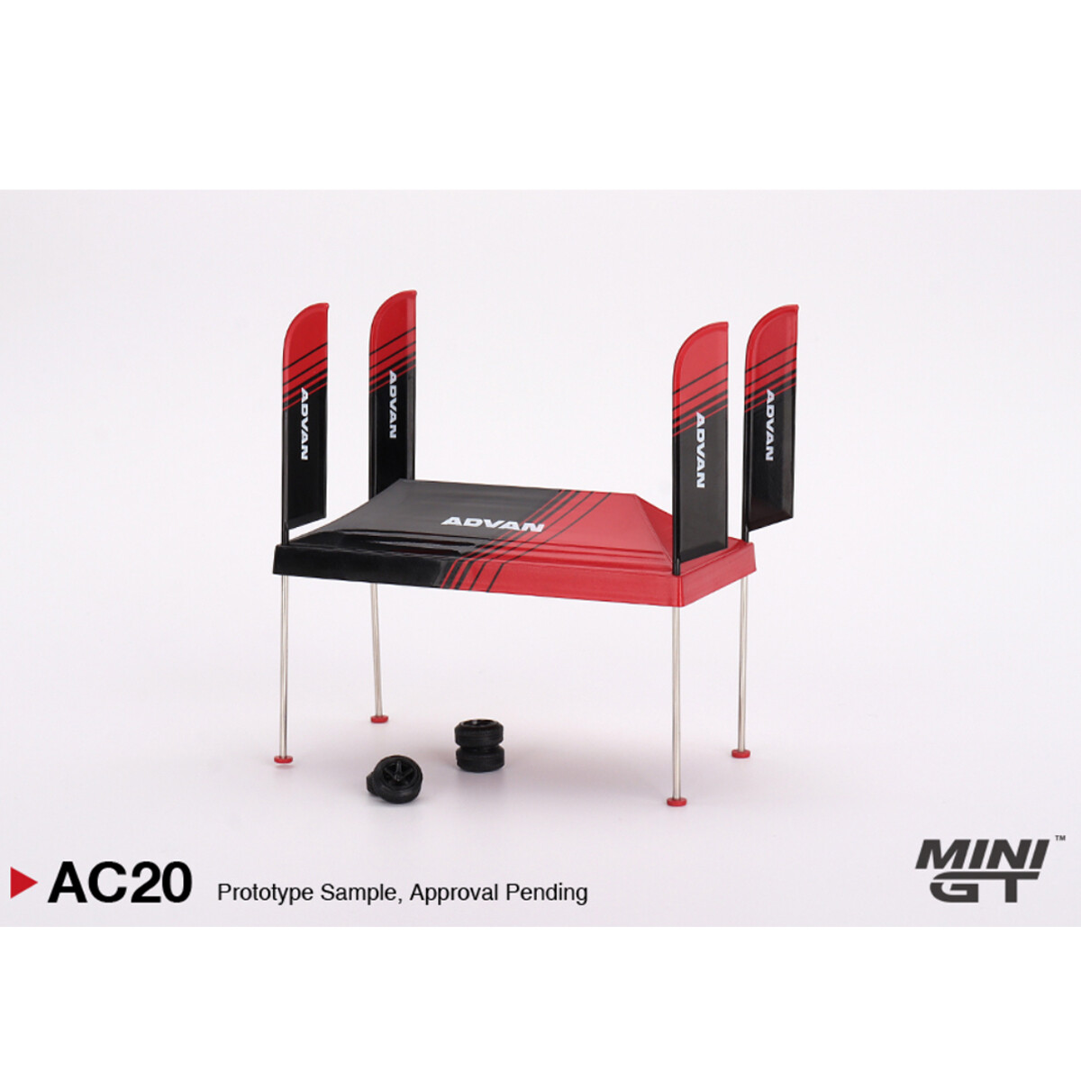 Mini GT 1/64 Paddock Service Tent Set - ADVAN MGTAC20 - Thumbnail