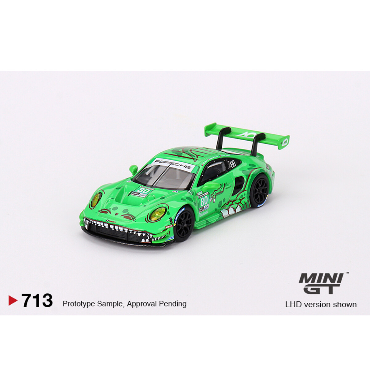 (ÖN SATIŞ) Mini GT 1/64 Porsche 911 GT3 R #80 GTD AO Racing 2023 IMSA Sebring 12 Hrs MGT00713 - Thumbnail