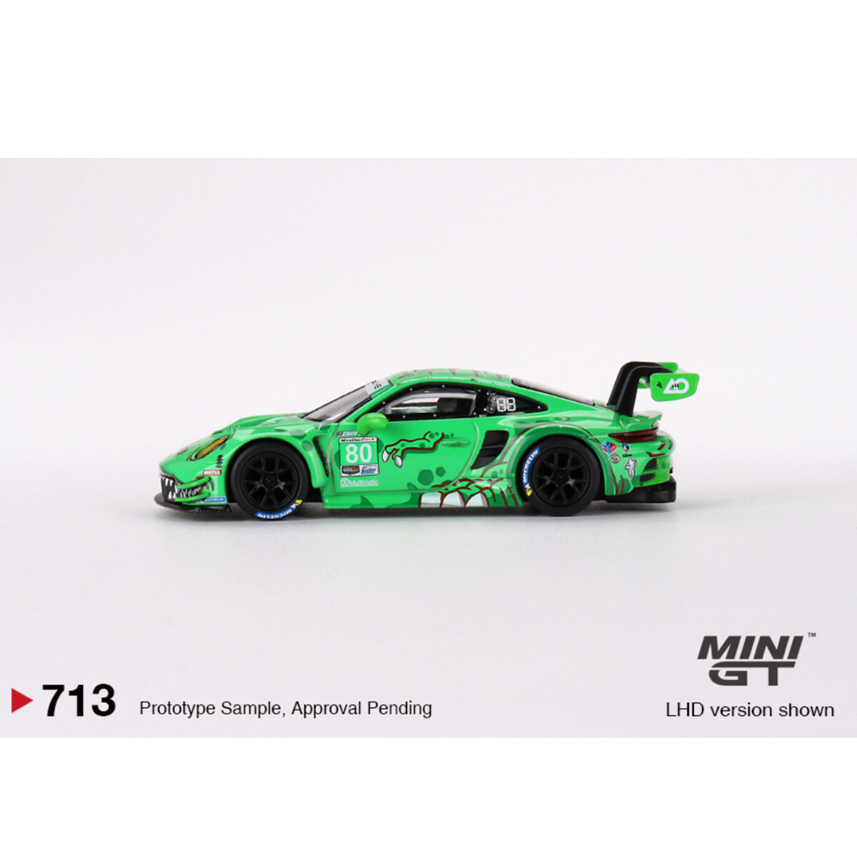 (ÖN SATIŞ) Mini GT 1/64 Porsche 911 GT3 R #80 GTD AO Racing 2023 IMSA Sebring 12 Hrs MGT00713 - Thumbnail