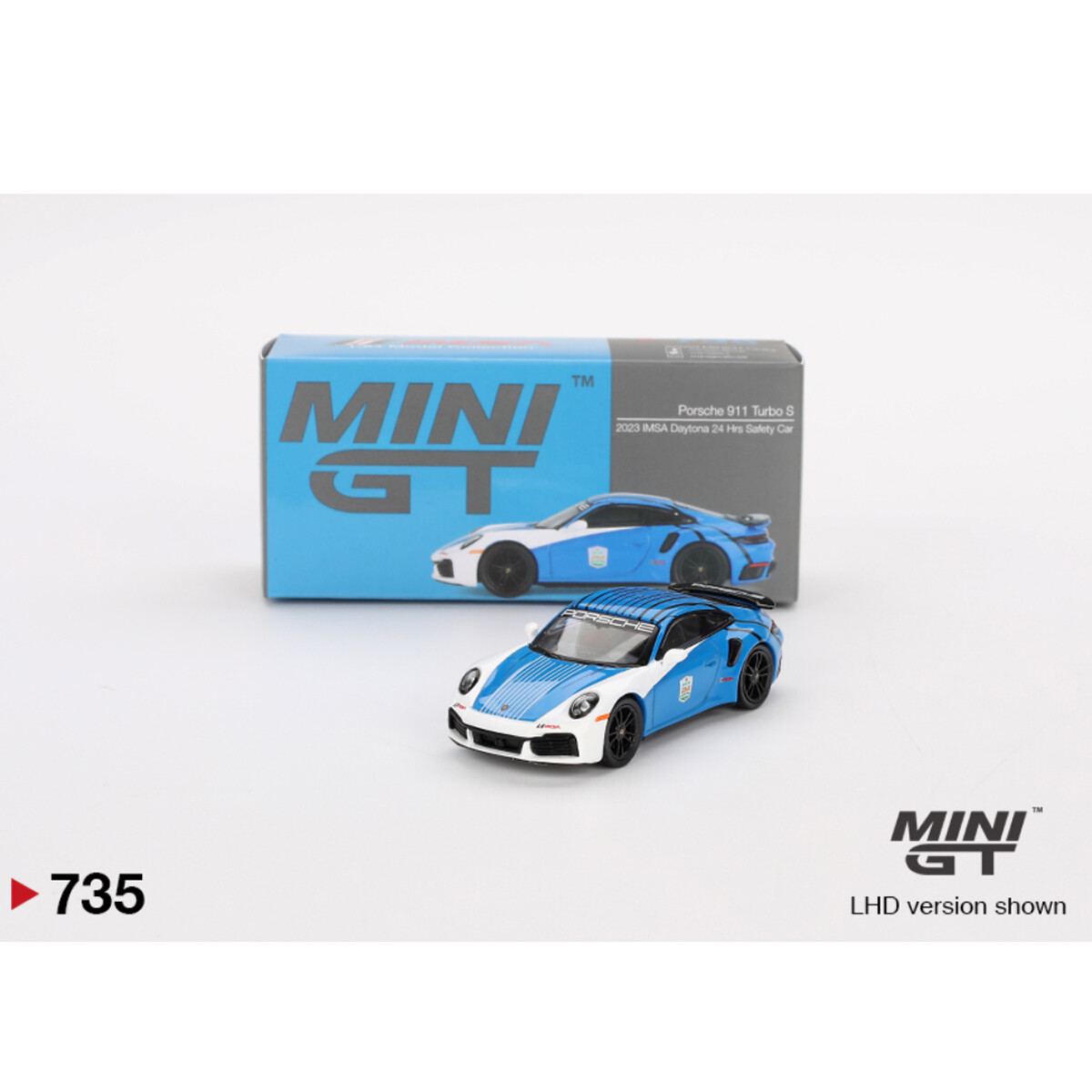 (ÖN SATIŞ) Mini GT 1/64 Porsche 911 Turbo S Safety Car 2023 IMSA Daytona 24 Hrs MGT00735 - Thumbnail