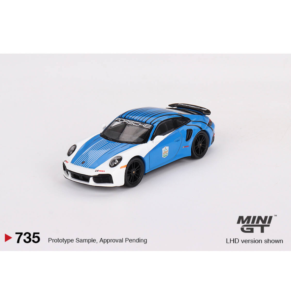 (ÖN SATIŞ) Mini GT 1/64 Porsche 911 Turbo S Safety Car 2023 IMSA Daytona 24 Hrs MGT00735