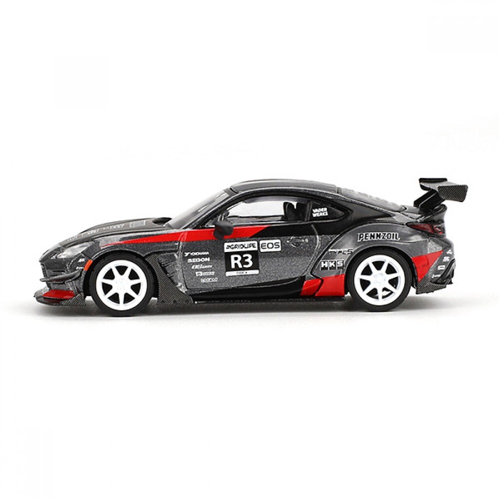 Mini GT 1/64 Toyota GR86 Larry Chen's HKS Turbocharged GR86 - Blister Paket MGT00820-BL - Thumbnail