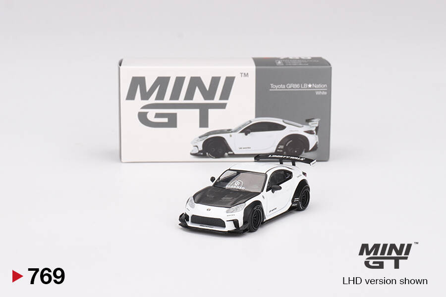 Mini GT 1/64 Toyota GR86 LB Nation White MGT00769