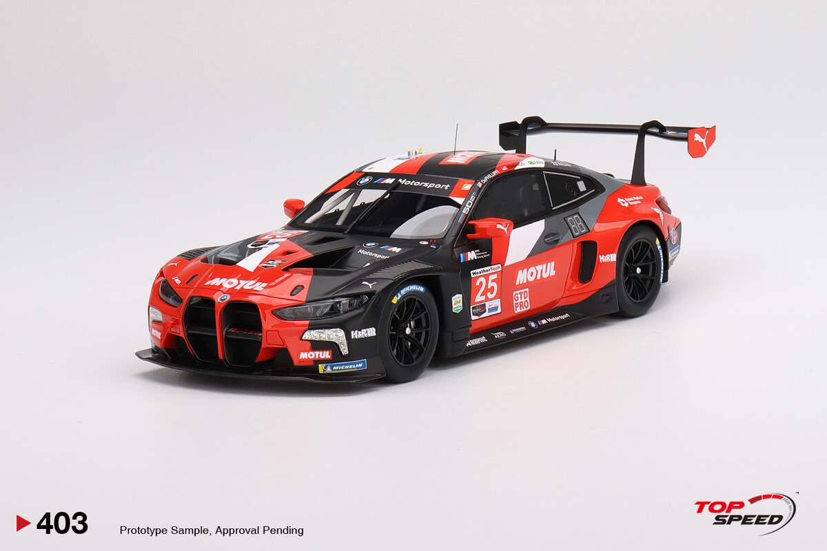 TopSpeed 1/18 BMW M4 GT3 BMW Team RLL 2022 IMSA Daytona TS0403 - Thumbnail