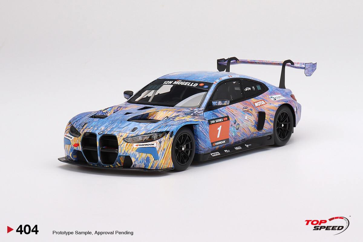 TopSpeed 1/18 BMW M4 GT3 ST Racing 2022 12H Mugello Winner TS0404 - Thumbnail