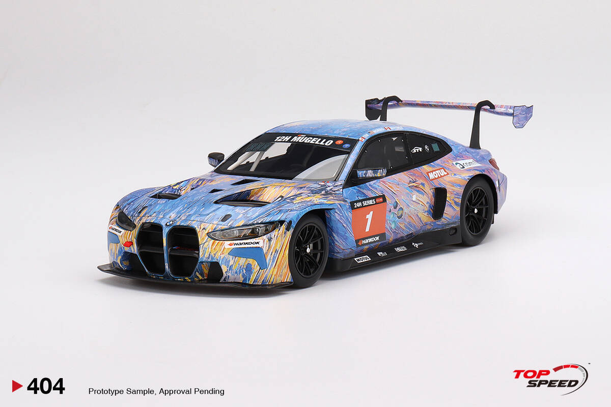 TopSpeed 1/18 BMW M4 GT3 ST Racing 2022 12H Mugello Winner TS0404