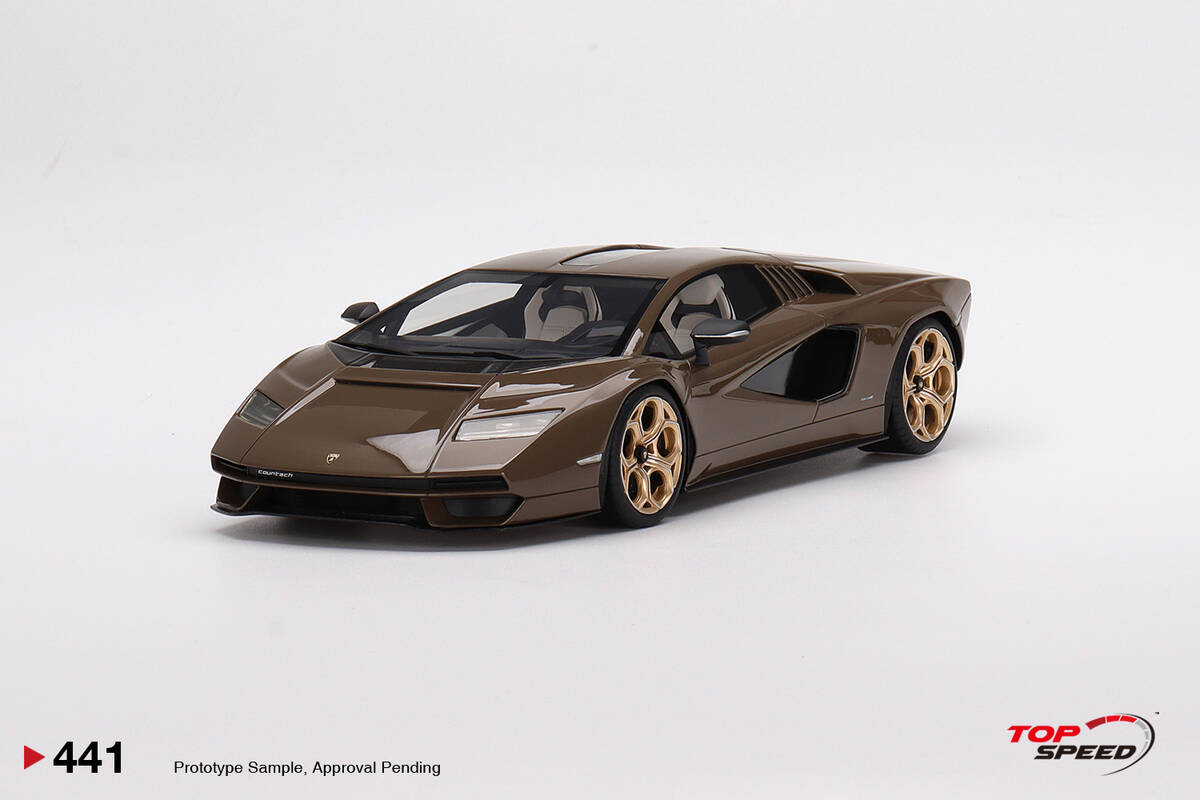 TopSpeed 1/18 Lamborghini Countach LPI 800-4 Dark Bronze TS0441