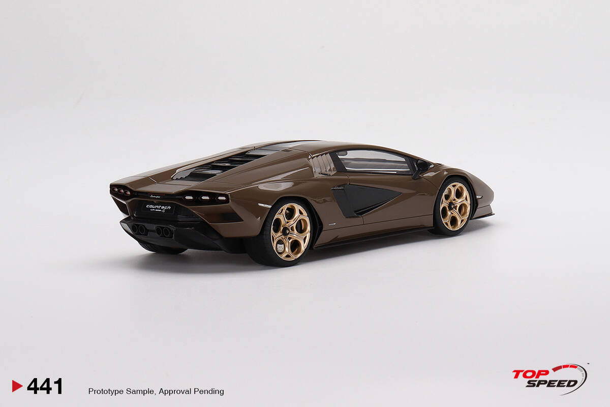 TopSpeed 1/18 Lamborghini Countach LPI 800-4 Dark Bronze TS0441