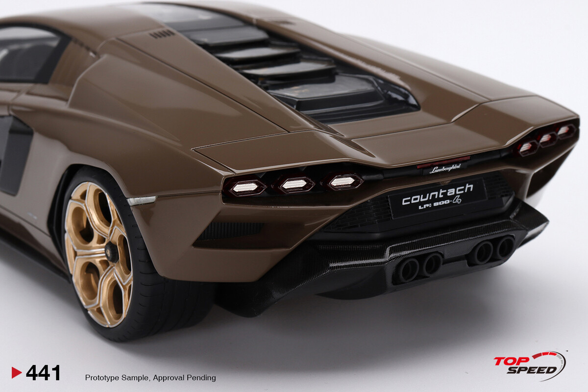 TopSpeed 1/18 Lamborghini Countach LPI 800-4 Dark Bronze TS0441 - Thumbnail