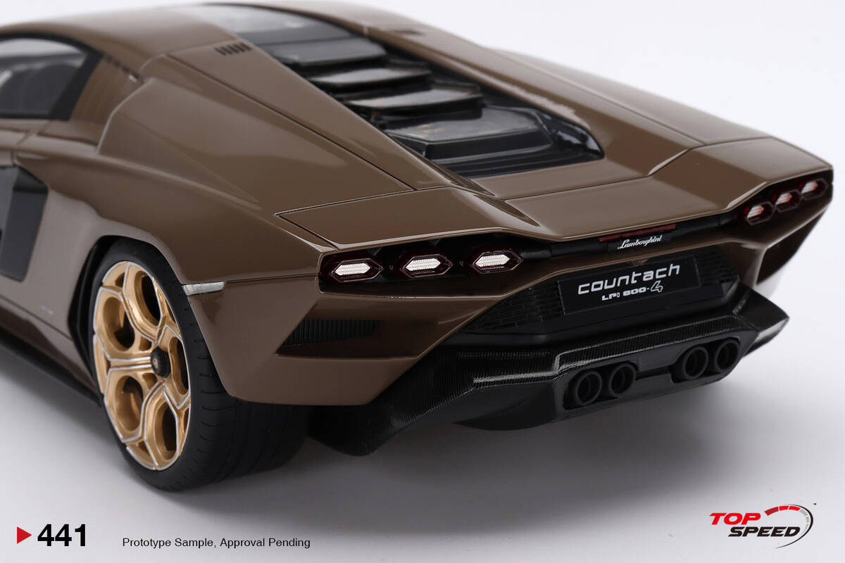 TopSpeed 1/18 Lamborghini Countach LPI 800-4 Dark Bronze TS0441