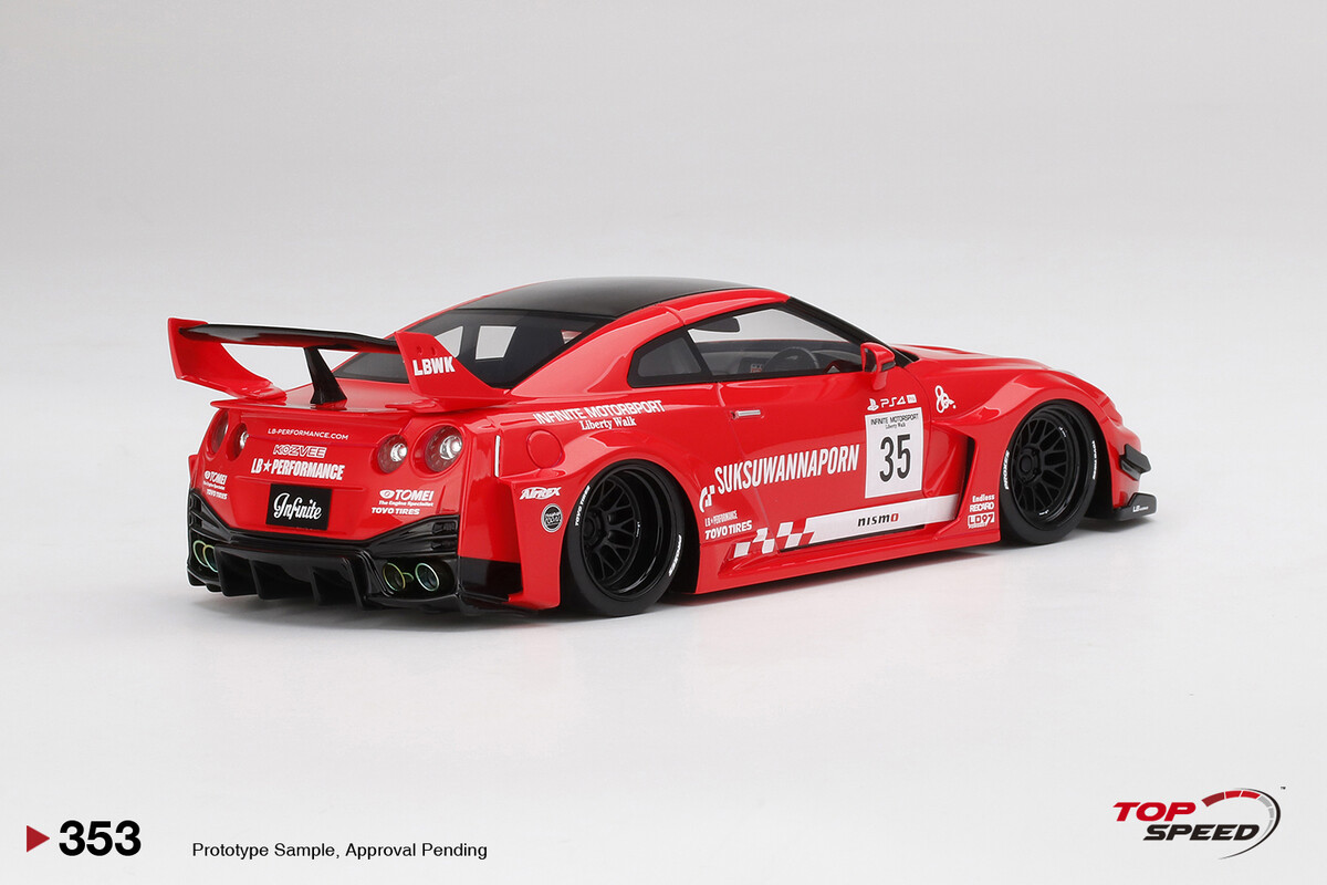 TopSpeed 1/18 LB-Silhouette WORKS GT NISSAN 35GT-RR Ver.1 InfiniteMotorsport Motul TS0353 - Thumbnail