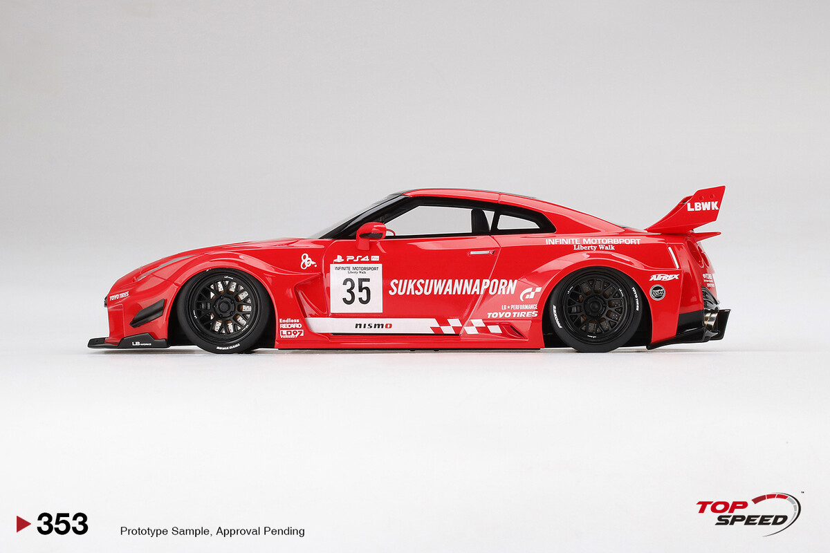 TopSpeed 1/18 LB-Silhouette WORKS GT NISSAN 35GT-RR Ver.1 InfiniteMotorsport Motul TS0353 - Thumbnail