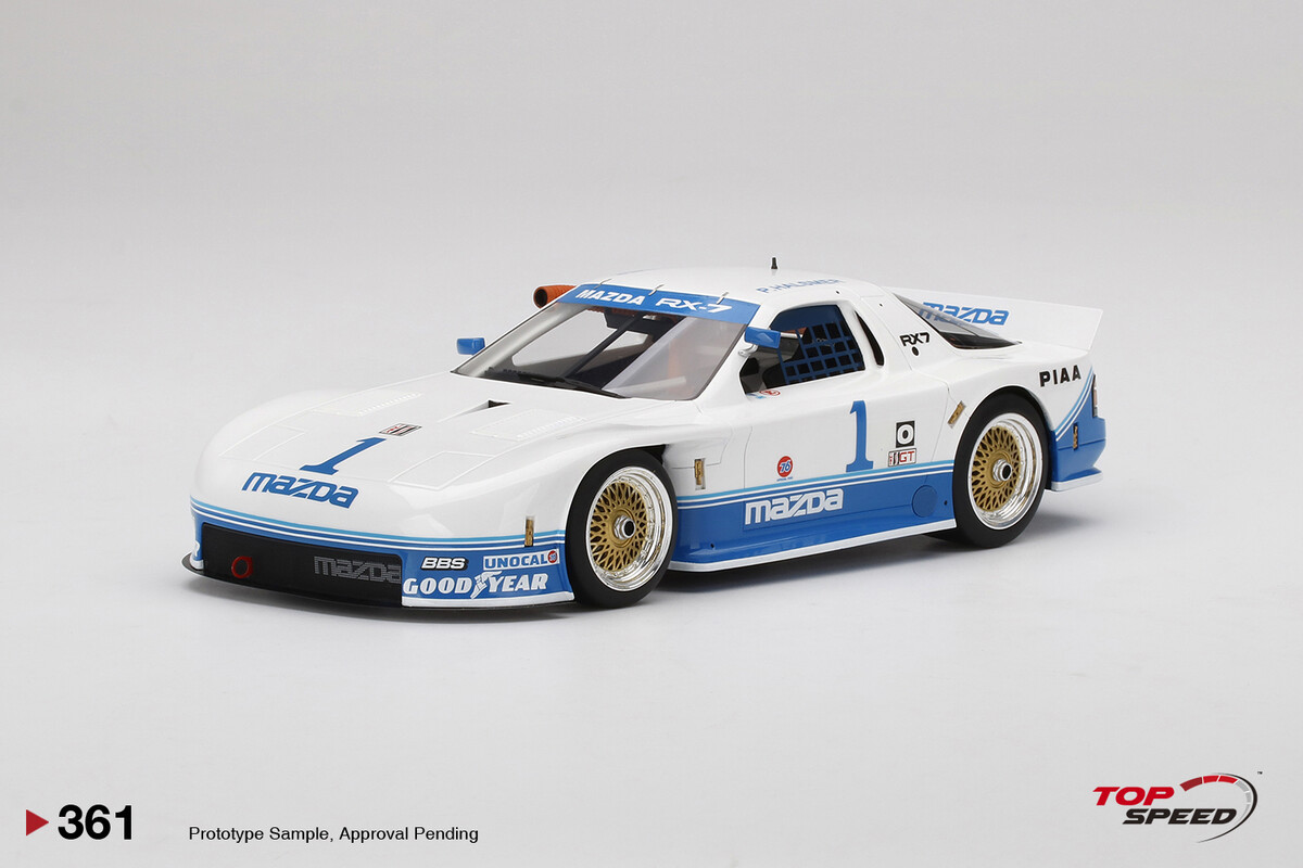 TopSpeed 1/18 Mazda RX-7 GTO #1 1990 IMSA Mid-Ohio 250Km Winner TS0361 - Thumbnail