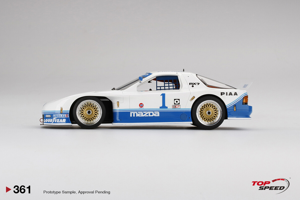 TopSpeed 1/18 Mazda RX-7 GTO #1 1990 IMSA Mid-Ohio 250Km Winner TS0361 - Thumbnail