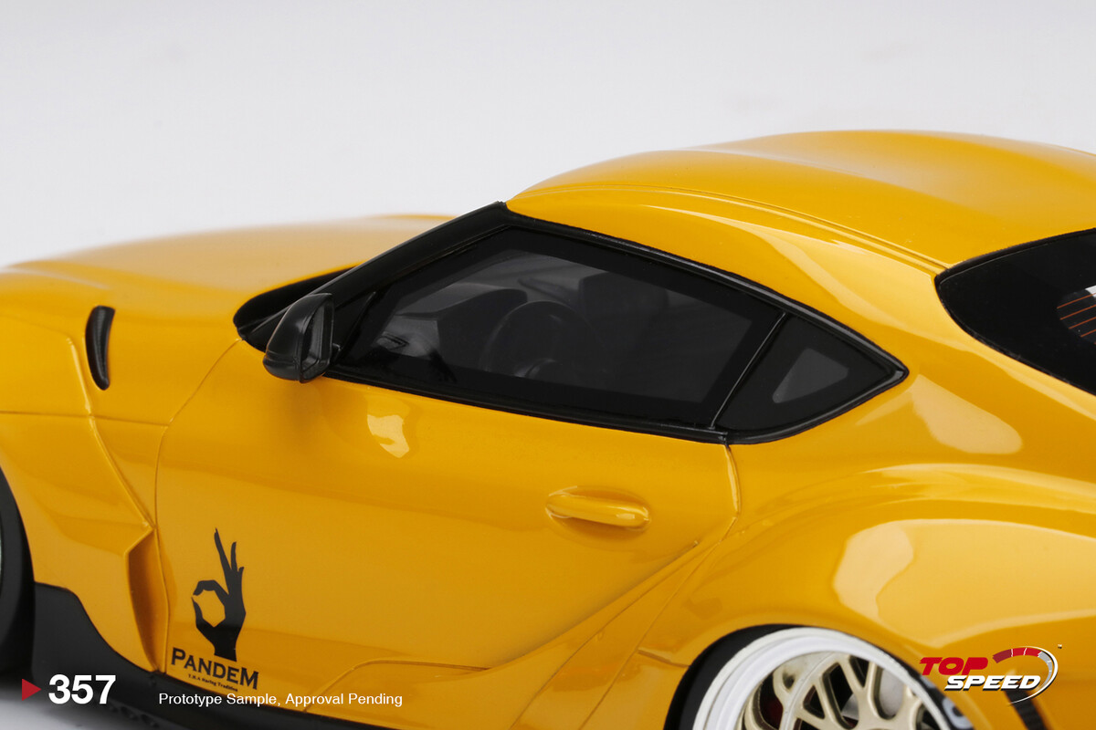 TopSpeed 1/18 Pandem Toyota GR Supra V1.0 Yellow TS0357 - Thumbnail