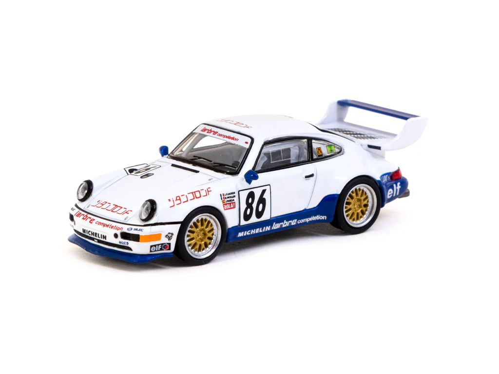 Schuco X Tarmac Works 1/64 Porsche 911 Turbo S LM GT Suzuka 1000km 1994 #86 - COLLAB64 - Thumbnail