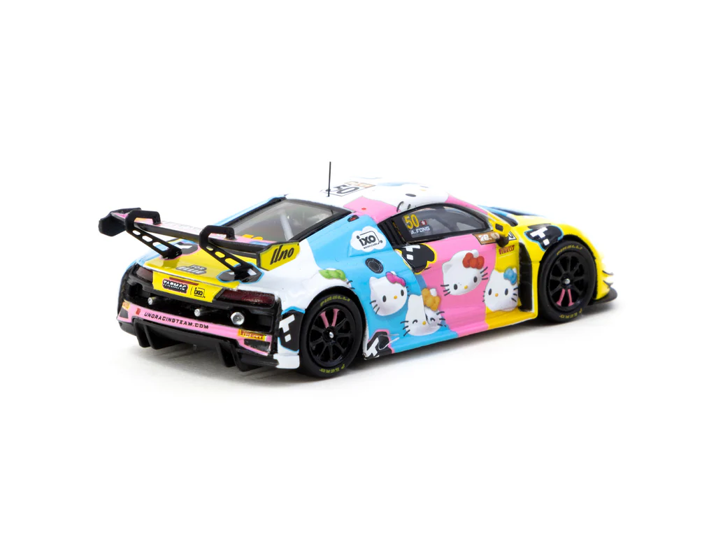 Tarmac Works 1/64 Audi R8 LMS GT3 Evo II Macau GT Cup - FIA GT World Cup 2023 - Race Version Uno Racing #50 with Tarmac Cards - HOBBY64 - Thumbnail