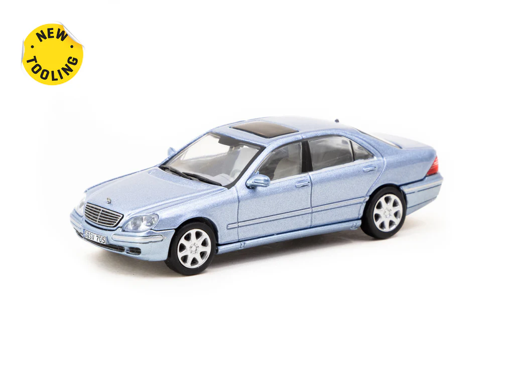 Tarmac Works 1/64 Mercedes-Benz S-Class Horizon Blue Metallic - GLOBAL64 - Thumbnail