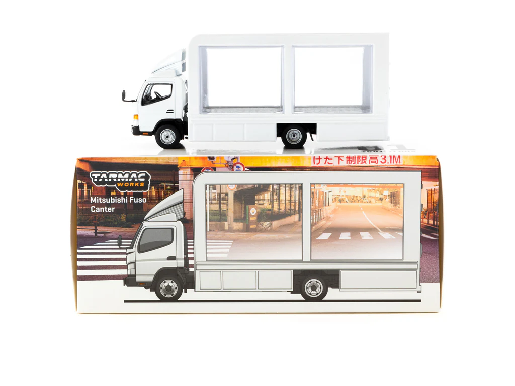 Tarmac Works 1/64 Mitsubishi Fuso Canter Mobile Display Truck - TRUCK64 T64T-TL002-DW - Thumbnail