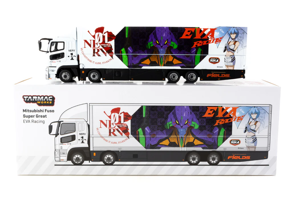 Tarmac Works 1/64 Mitsubishi Fuso Super Great EVA Racing - TRUCK64 T64T-TL001-EVA - Thumbnail