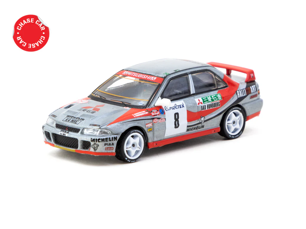 Tarmac Works 1/64 Mitsubishi Lancer Evolution Rallye Monte-Carlo 1993 #8 - GLOBAL64 T64G-048-93MCR08 - Thumbnail