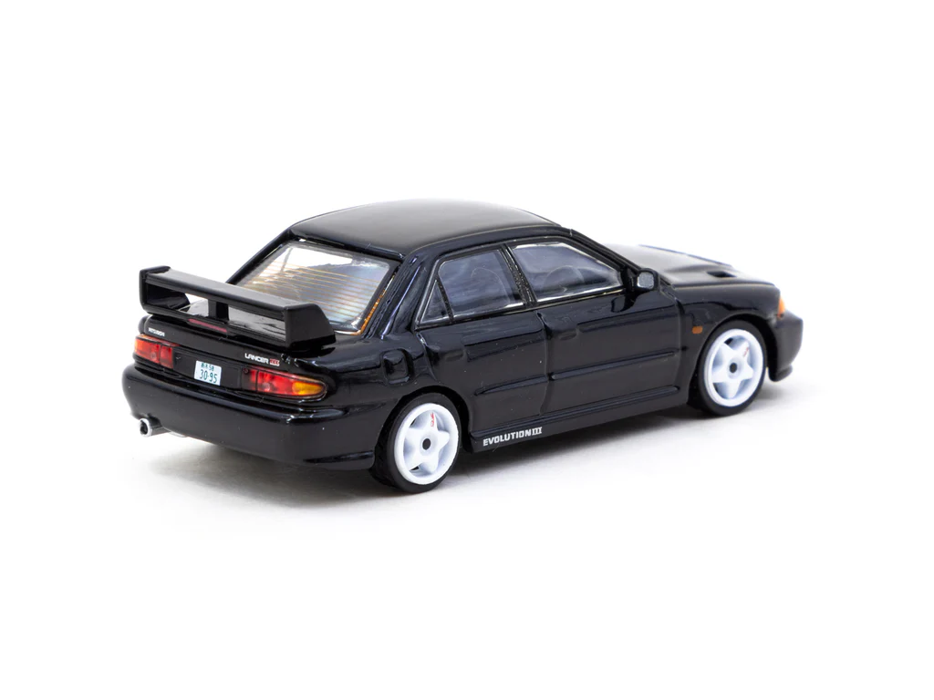 Tarmac Works 1/64 Mitsubishi Lancer GSR Evolution III Black - GLOBAL64 T64G-050-BK - Thumbnail