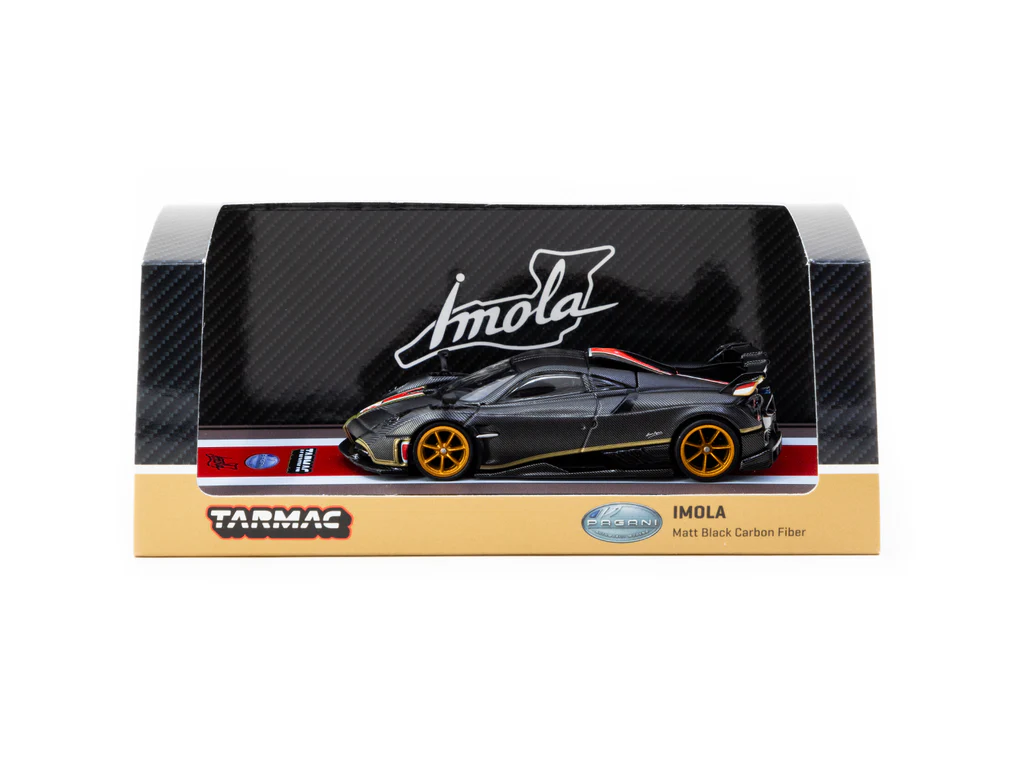 Tarmac Works 1/64 Pagani Imola Matt Black Carbon Fiber - GLOBAL64 T64G-TL046-BCF - Thumbnail