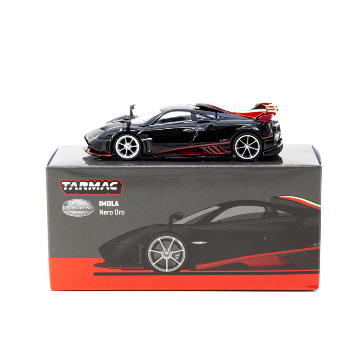 Tarmac Works 1/64 Pagani Imola Nero Oro - GLOBAL64 T64G-TL046-BK - Thumbnail