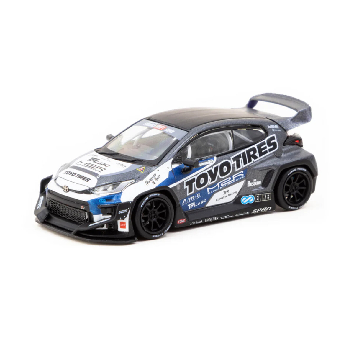 Tarmac Works 1/64 Pandem Toyota GR Yaris TOYO TIRES- HOBBY64 T64-080-TOYO - Thumbnail