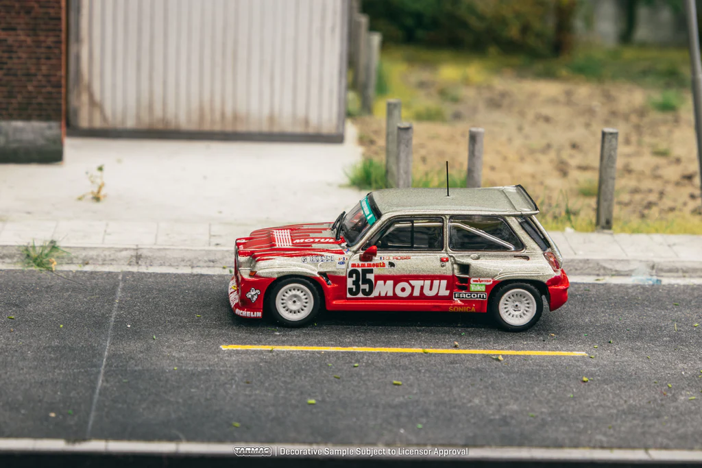 Tarmac Works 1/64 Renault 5 MAXI Turbo European Hill-Climb Championship 1987 Giovanni Rossi #35 - HOBBY64 T64-TL061-87EHC35 - Thumbnail