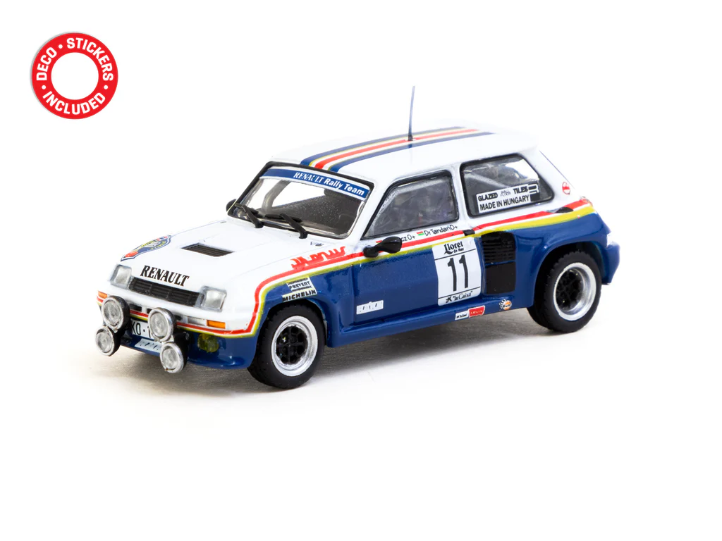 Tarmac Works 1/64 Renault 5 Turbo Rally Costa Brava 1985 #11 - HOBBY64 T64-TL060-85RCB11 - Thumbnail