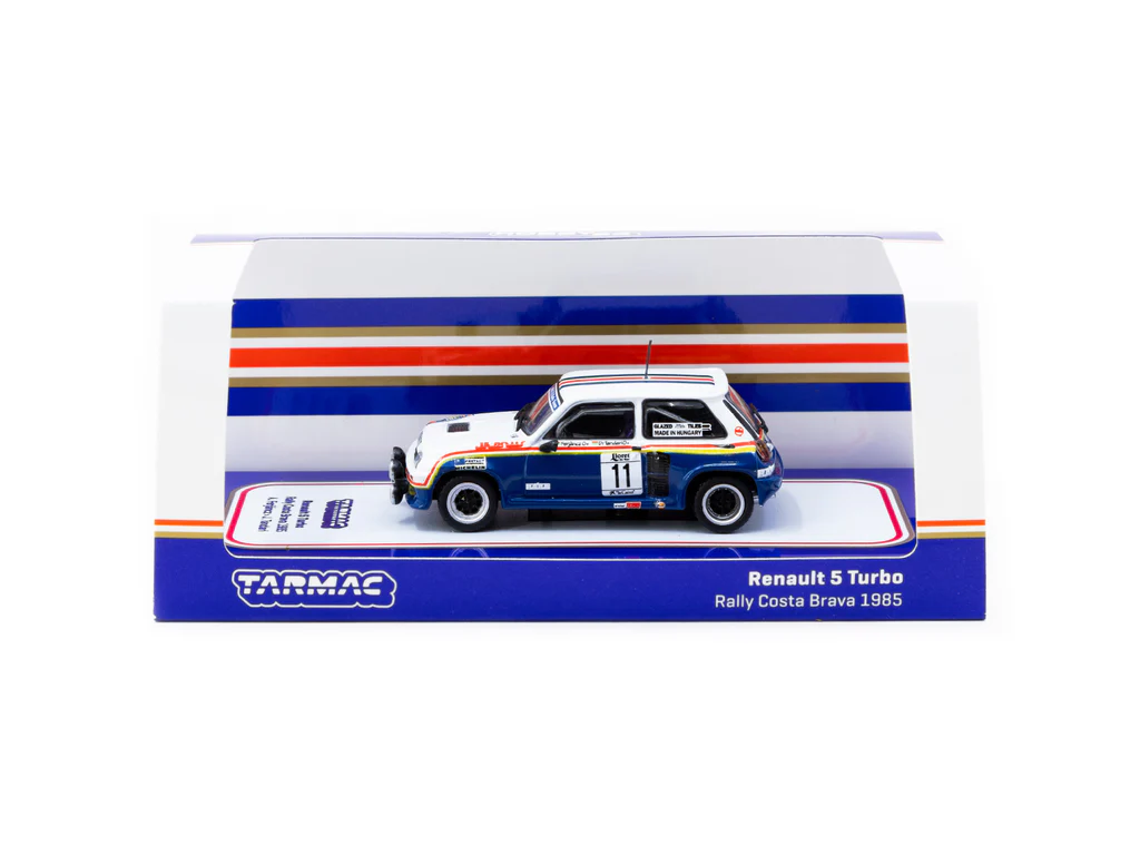 Tarmac Works 1/64 Renault 5 Turbo Rally Costa Brava 1985 #11 - HOBBY64 T64-TL060-85RCB11 - Thumbnail