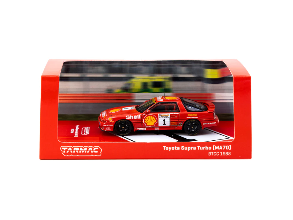 Tarmac Works 1/64 Toyota Supra Turbo (MA70) BTCC 1988 Chris Hodgetts - HOBBY64 T64-064-88BTC01 - Thumbnail