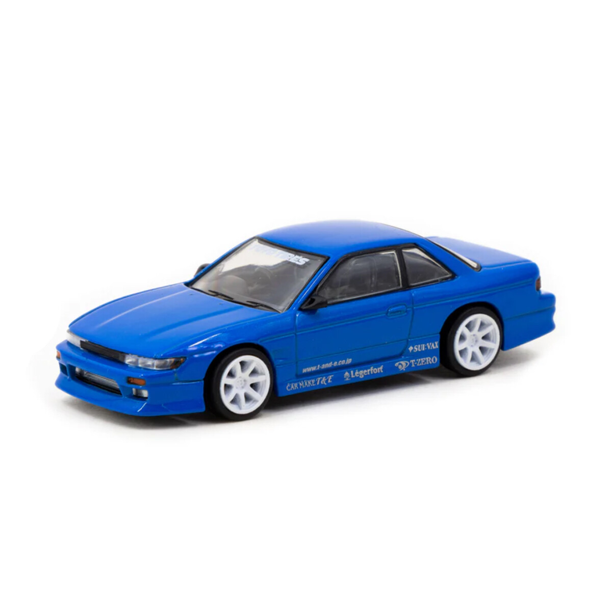 Tarmac Works 1/64 VERTEX Nissan Silvia S13 Blue Metallic TOYO TIRES - GLOBAL64 T64G-025-BL - Thumbnail