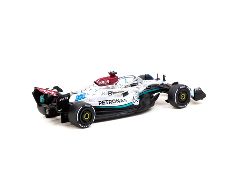 Tarmac Works X iXO Models 1/64 Mercedes-AMG F1 W13 E Performance Belgian Grand Prix 2022 George Russell #63 - GLOBAL64 - Thumbnail